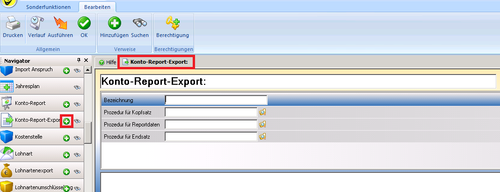 Konto-Report-Export anlegen