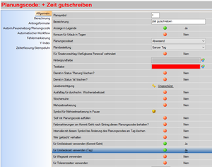 Umkleidezeit Planungscodeeinstellungen.png